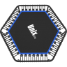 Батут UNIX LINE FITNESS LITE Blue (130 cm) TR130FITWHB