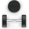 Гантель круглая UNIX FIT PRO обрезиненная 5 кг DBRND5PBKx2